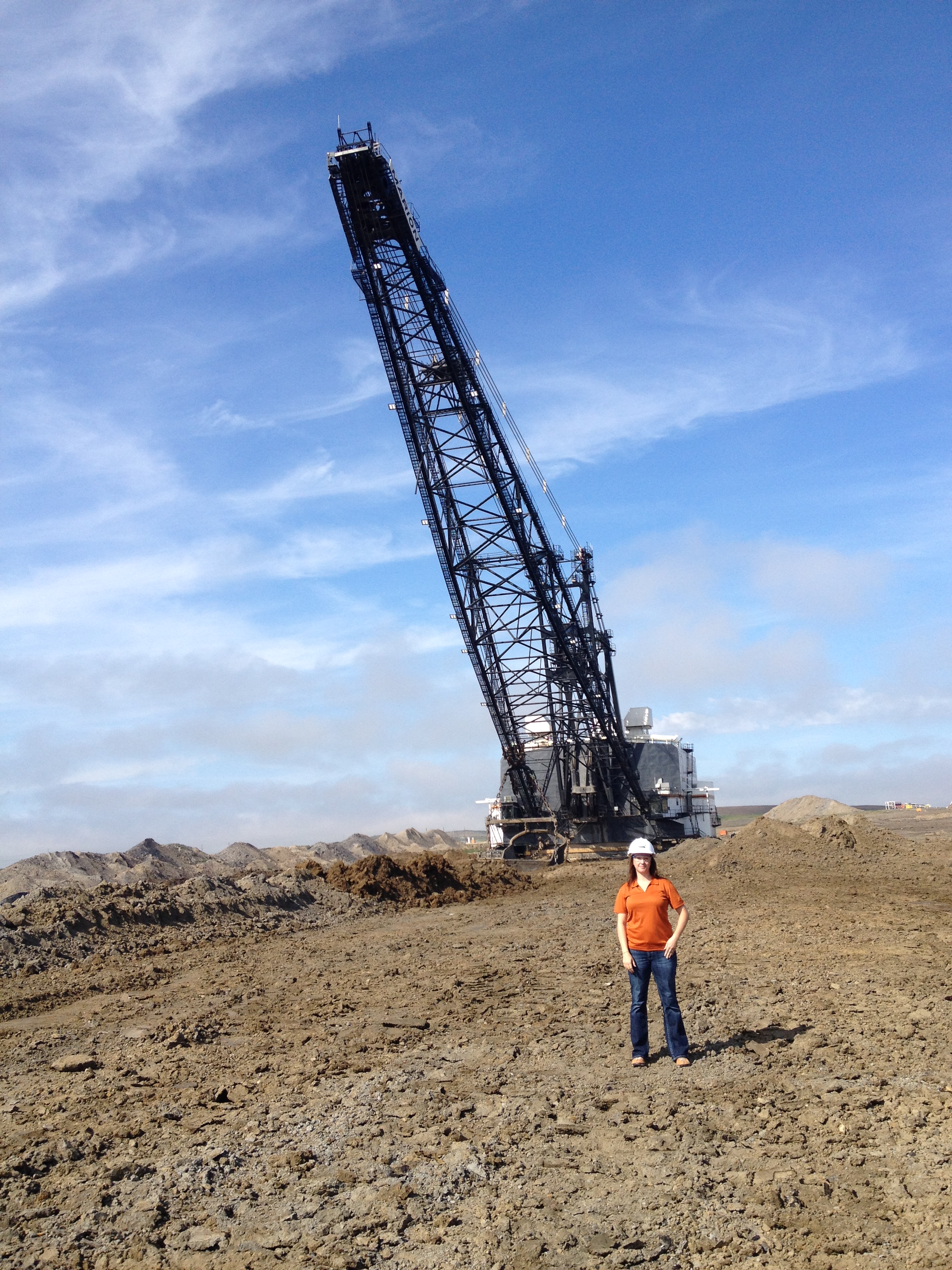 Closeup of dragline